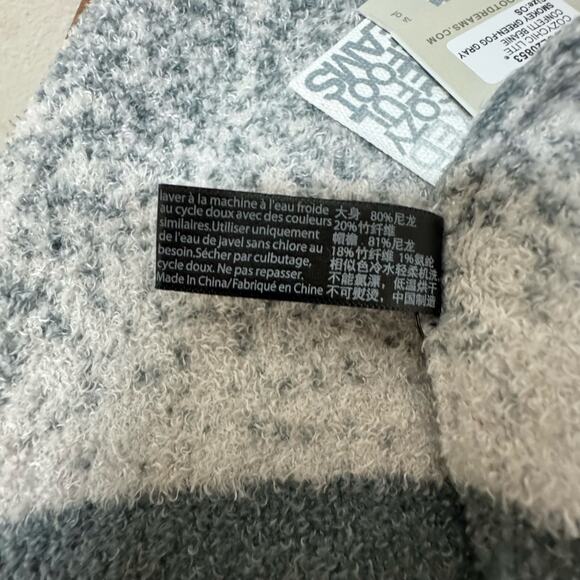 Barefoot Dreams CozyChic Lite Confetti Beanie Smokey Green Fog Gray NWT - Picture 4 of 5